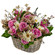 floral arrangement in a basket. Madrid